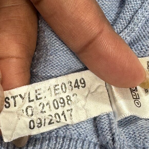 Vineyard Vines Light Blue Quarter Zip Quiet Luxury Preppy Men's Sweater (Size L) - Picture 13 of 13